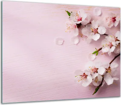 Obrázek produktu pro Kryt varné desky Skleněný kryt varné desky Splashback 60x52cm Květiny