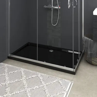 Produktbild von The Living Store Duschtasse ABS Rechteckig Schwarz 70x120 cm