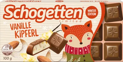 Produktbild von Schogetten Vanillekipferl Edelvollmilchschokolade limited Edition 100g