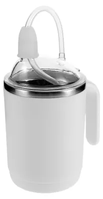 Produktbild von Auslaufsicherer Trinkbecher aus Edelstahl mit 450 ml für bettlägerige Senioren
