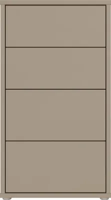 Produktbild von Schubkastenkommode >ALICE SPRINGS< in Taupe - 54,8x99,1x34,9cm (BxHxT)