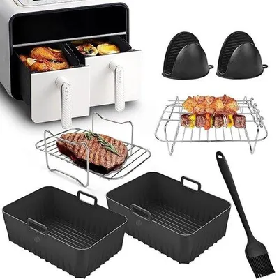 Immagine prodotto di Accessori per friggitrici ad aria calda - Set di accessori per friggitrici ad aria calda - Ideale per friggitrici ad aria calda