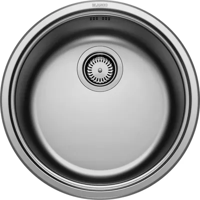 Immagine prodotto di BLANCO 513306 RONDOSOL Lavello a vasca tonda, acciaio inox spazzolato / da larghezza mobile 45 cm
