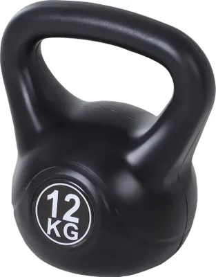 Zdjęcie produktu dla HOMCOM Kettlebell 12 kg hantel wypełniony piaskiem dla początkujących do treningu siłowego w domu