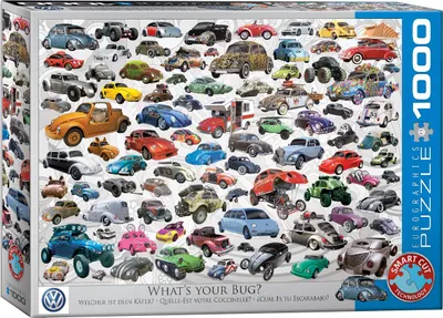 Produktbild von 1000 Teile Puzzle Bunte VW Käfer Welt Welcher ist deiner?