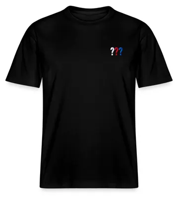 Produktbild von Spreadshirt Die Drei Fragezeichen Logo Stickerei Relaxed Fit Uni T-Shirt, XL, Schwarz