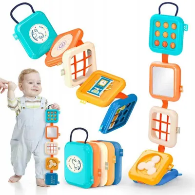 Produktbild von Sensory Cube Montessori Lern-Klappspielzeug für Babys