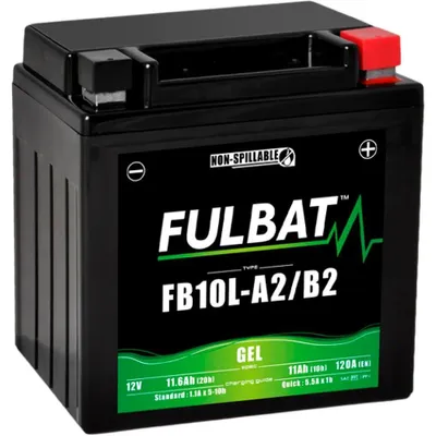 Zdjęcie produktu dla Akumulator FULBAT FUL GEL - FB10L-A2 / FB10L-B2 / YB10L-A2 / YB10L-B2 (Żelowy, bezobsługowy)