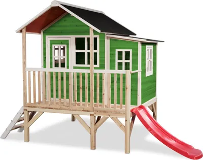 Image de EXIT Loft 350 Maison en Bois – Cabane Extérieure – Bois– Enfants – Vert