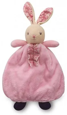 Image de Doudou marionnette lapin fillette petite rose 25 cm - kaloo - 969867