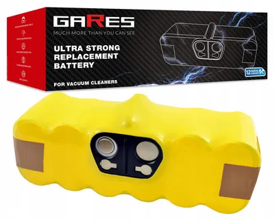 Zdjęcie produktu dla GARES Akumulator Bateria do iRobot Roomba 630 770 555 785 Professional | 14,4V 3Ah | Seria Wzmocniona Wysoka Wydajność | Gares