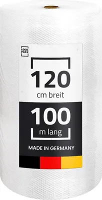 Produktbild von LOGIC PACK 1x Luftpolsterfolie 50my Noppenfolie Verpackungsmaterial 120 cm x 100 m