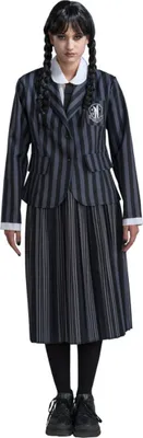 Produktbild von Wednesday Schuluniform schwarz-grau für Frauen Größe: M