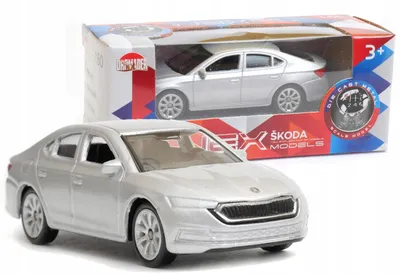 Produktbild von Welly Skoda Octavia New Generation Modellauto Silber 1:64