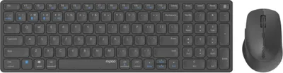 Produktbild von Rapoo 9700M Dunkelgrau Kabelloses Multimodus Deskset