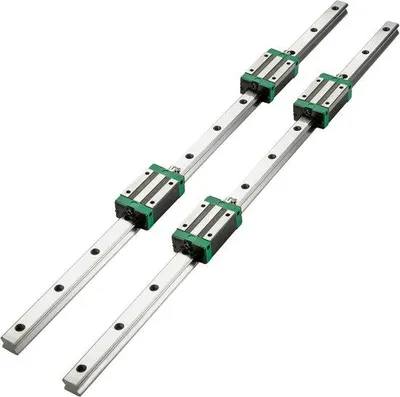 Image de Système de guidage linéaire, 3 pièces, 66 pouces, comprenant 4 blocs de roulement, pour fraiseuses CNC, tours et autres machines, adapté aux axes X, Y et Z