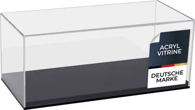 Produktbild von HMF 46804 Acryl Vitrine für Modellautos, Figuren, 34 x 16 x 14 cm