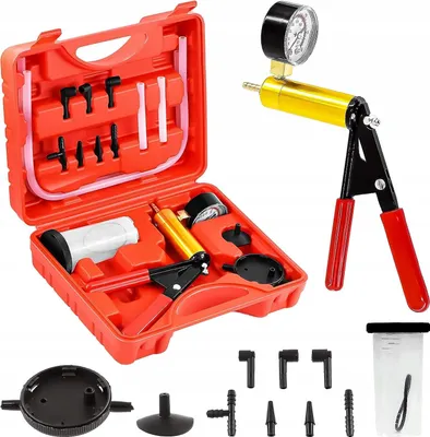Produktbild von KRAFT&DELE | Unterdruck, Prüfgerät Kfz, Vakuumpumpe, Druckpumpe, Bremsenentlüfter, Vakuumtester Kit, Bremsenentlüftungsgerät, Vakuum Druckprüfer Set, Unterdruckpumpe