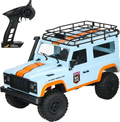Obrázok produktu pre 1/12 2.4G 4WD Rc Auto s LED Light Crawler lezenie off-road autom D90 Blue auto verzia_1:12