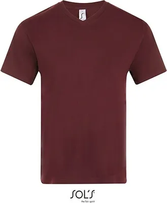 Obrázek produktu pro SOLs 11150 | Pánské tričko s krátkým rukávem Victory - barva: oxblood - velikost: S