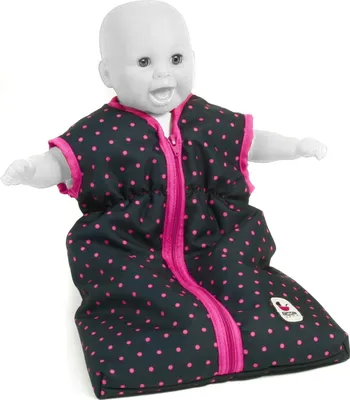 Produktbild von Bayer Chic 2000 Puppen-Schlafsack Dessin Dots Navy-Pink 792 12
