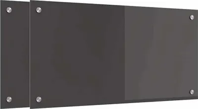 Obrázok produktu pre vidaXL Kuchynská zástenová doska, 2 kusy, tmavosivá, 80 x 40 cm, tvrdené sklo