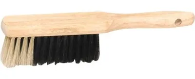 Immagine prodotto di Scopa in legno naturale, seta bianca/nera - Thomas