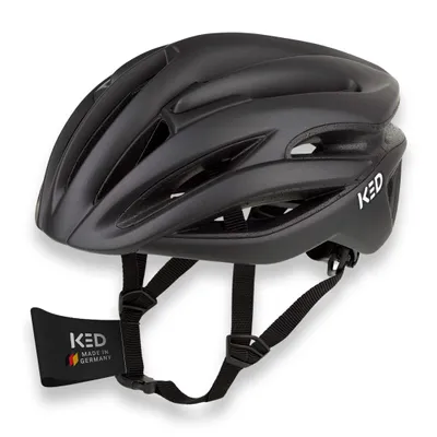 Produktbild von KED Rayzon Sport Fahrradhelm – Belüfteter Rennradhelm Mit LED Rücklicht Und Aerodynamischem Design I Helm Farbe: black Größe: 57-61 (L)