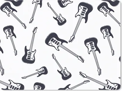 Produktbild von MuchoWow® Mauspad Mousepad Teenager - Gitarre - Musik - Patterns 40x30 cm - Mousepads - Maus Mat - Pad - Mausunterlage - Anti Rutsch