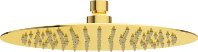 Produktbild von Balneo Regendusche aus Edelstahl glänzend gold rund | Regenduschkopf 25 cm CASCADE