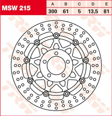 Produktbild von TRW Bremsscheibe Allround schwimmend MSW215 GTR1000 ZGT00A
