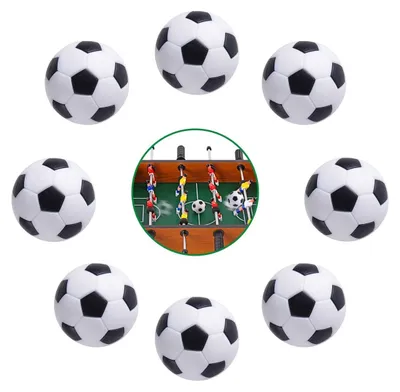 Obrázok produktu pre Mätlové gule, gule na stolný futbal, 8 kusov, 32 mm, čierne a biele