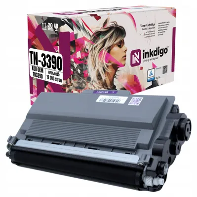 Produktbild von Inkdigo Toner TN3390 für Brother DCP-8250DN, HL-6180DW, HL-6180DWT, MFC-8910DW – Schwarz, 12000 Seiten,