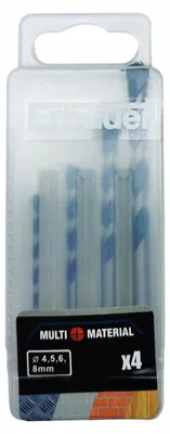 Produktbild von Erbauer Multi-Con Bohrerset 4-teilig 4,5,6,8 mm