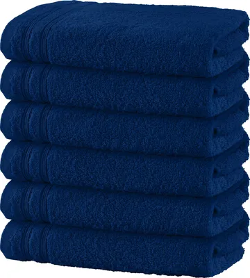 Produktbild von Erwin Müller Badetuch Heidelberg" 6er-Pack marine 100x150 cm"
