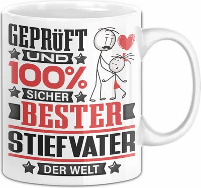 Produktbild von Stiefvater Geschenk Lustiger Spruch für Stiefvater Geschenkidee Bester Stiefvater Der Welt (Weiß)
