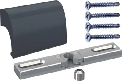 Produktbild von NAJDER Anthrazit Balkontürgriff Aluminium mit Balkontürschnapper Balkongriff Balkontürschnapper Balkon Terrassentürgriff  (Anthrazit RAL. 7016)