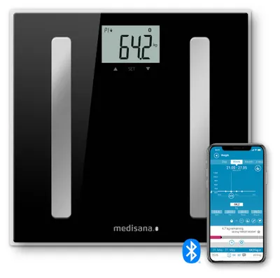 Produktbild von medisana BS A45 connect mit App - Körperanalysewaage bis 180 kg Personenwaage