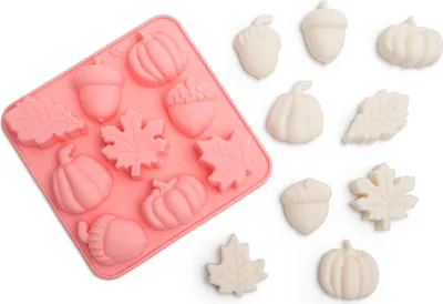 Immagine prodotto di Stampo per candele in silicone, vari motivi autunnali