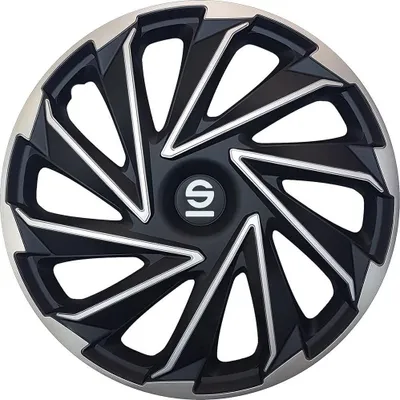 Zdjęcie produktu dla Kołpaki Sparco 16 cali Varese srebrno-czarne 4 szt