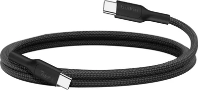 Produktbild von Belkin USB-C/USB-c Kabel 240W 1m geflochten, schwarz CAB025hq1MBK