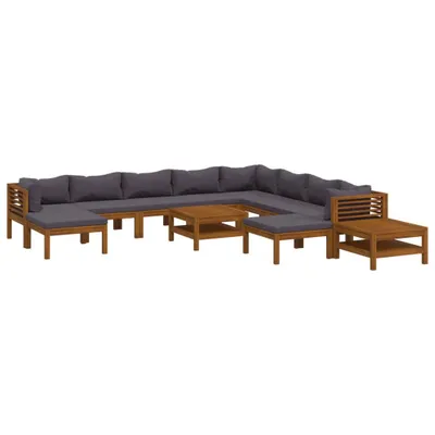 Immagine prodotto di vidaXL Set da giardino lounge da 12 pezzi con cuscini in legno massello di acacia