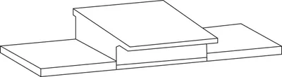 Produktbild von GU Thermostep/Timberstep Dichtplatte für Mittelstoß unten IV88-92, grau