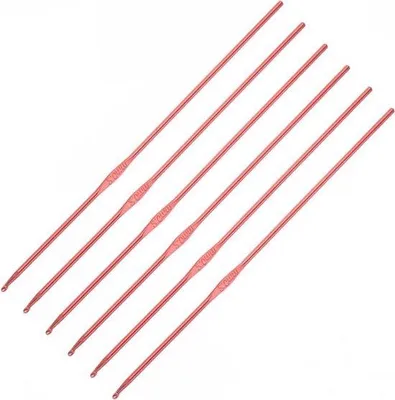 Productafbeelding van Aluminiumhaakjes - 20 stuks - 2,0 mm - zilver - voor handwerkprojecten