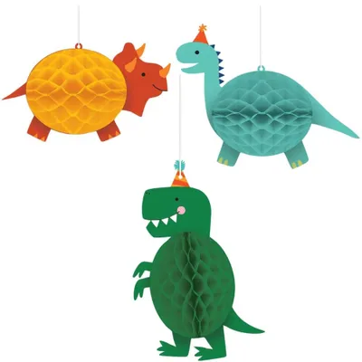 Obrázek produktu pro 3 voštinové koule dinosaurů