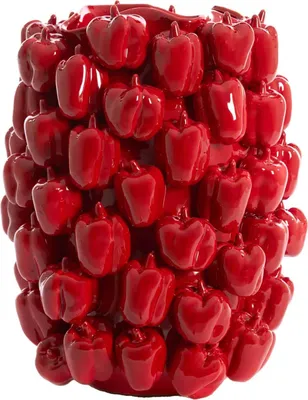 Zdjęcie produktu dla Light & Living BELLPEPPER wazon ceramiczny błyszczący czerwony – 35x33x47 cm
