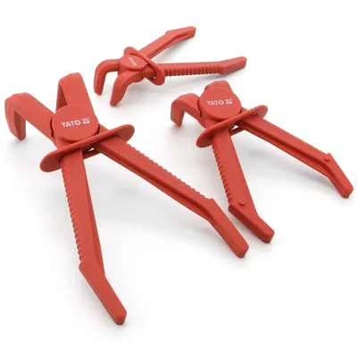 Image de Jeu de colliers de serrage coudés, 3 pièces