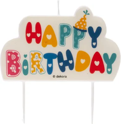 Imagen del producto de Velas de cumpleaños multicolores, 10 x 6,5 cm
