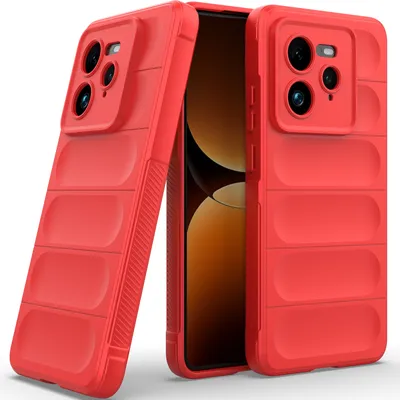 Obrázek produktu pro Pouzdro pro Realme GT7 Pro 5G Měkké TPU Silikonové Nárazuvzdorné Ochranné Pouzdro červené
