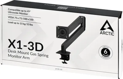 Produktbild von ARCTIC Monitorhalterung X1-3D (1xMonitorhalterung) black